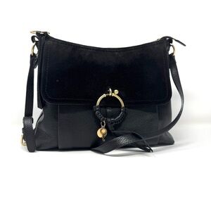 See by Chloe Joan Crossbody Bag – Black Leather & Suede with Dust Bag